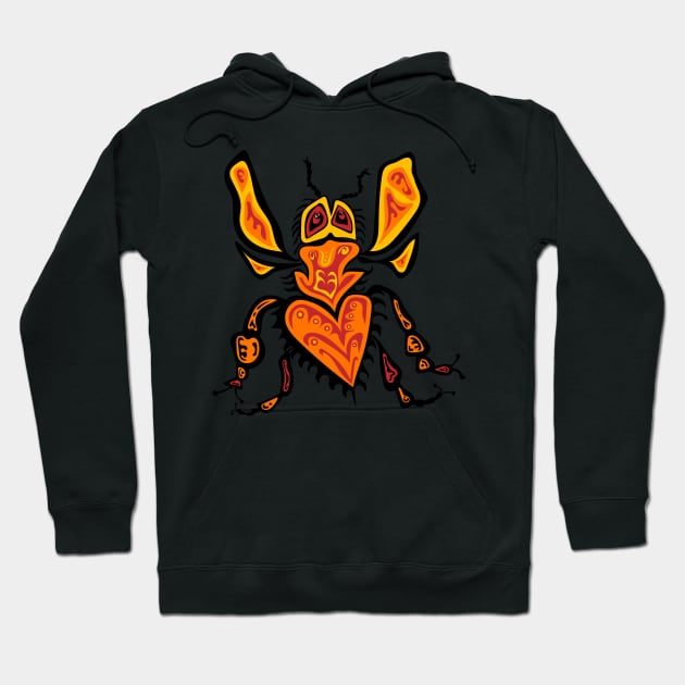 Bee Amoo Indigenous WAWEZHI CANADA Hoodie by WAWEZHI